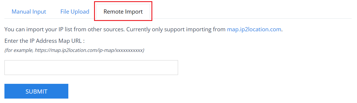 Remote Import